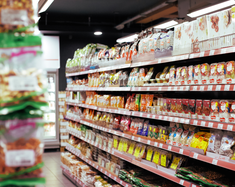 Gondola Shelves in Convenience Stores