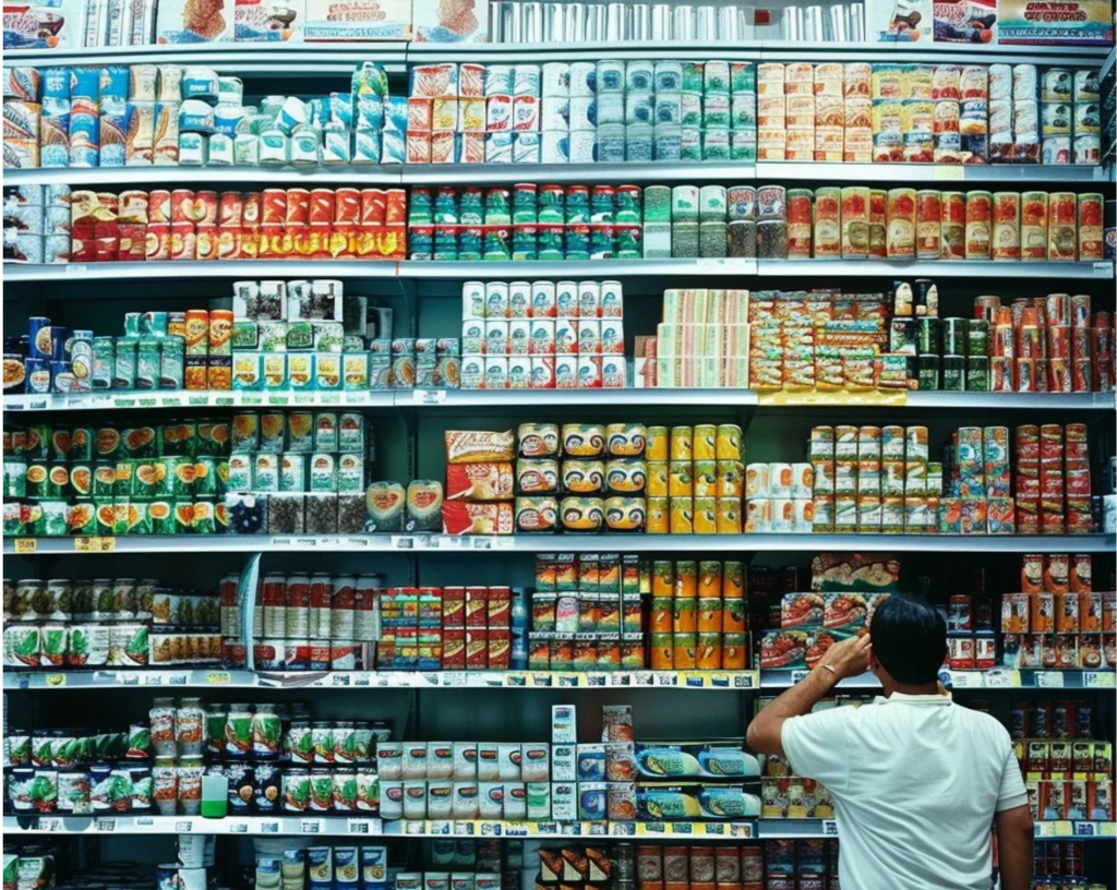 Gondola shelving maximising height