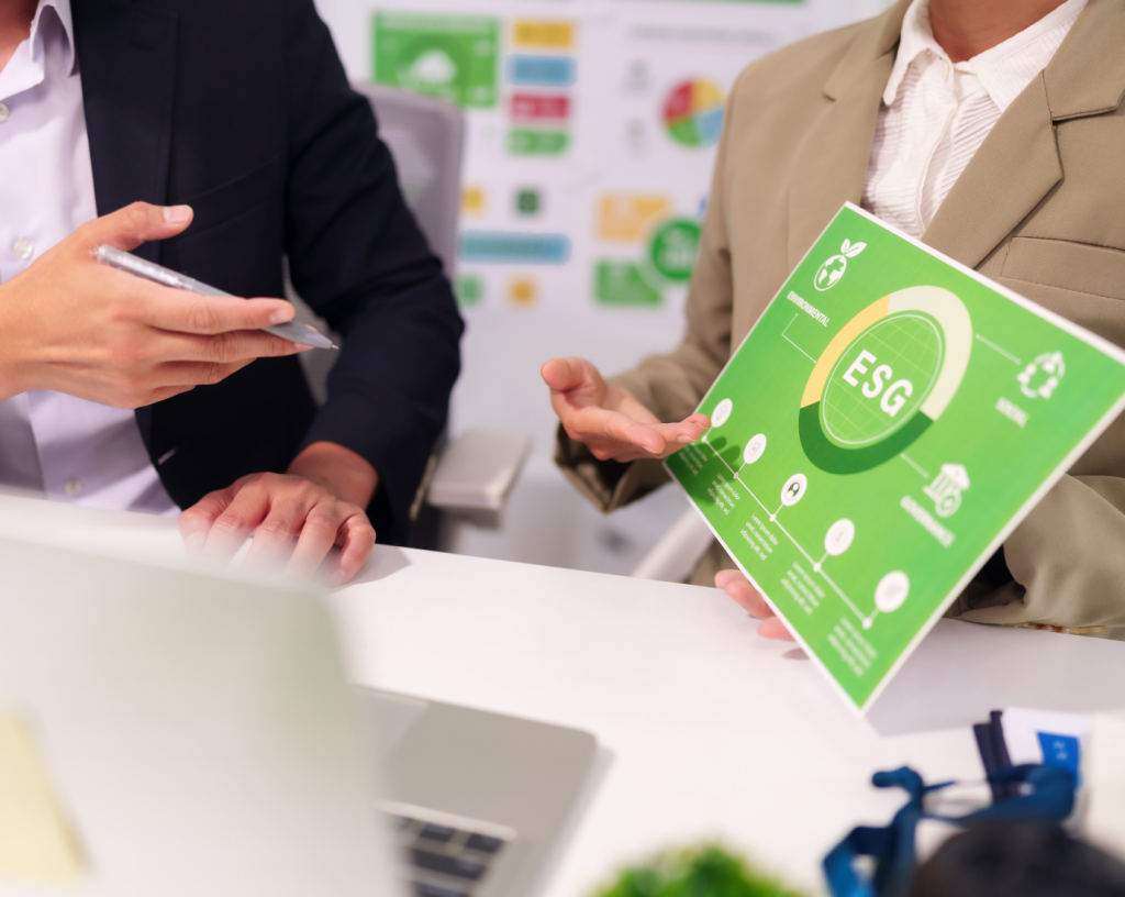 Businesses working to meet ESG goals