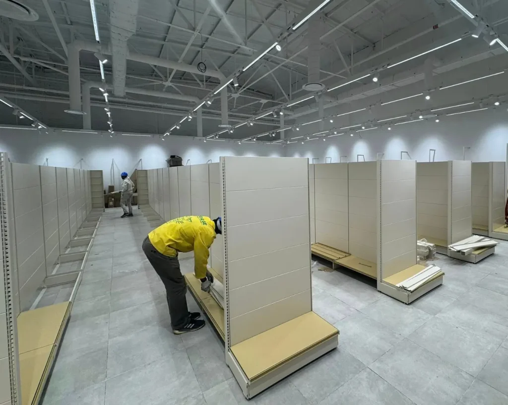 Installation of Shelves